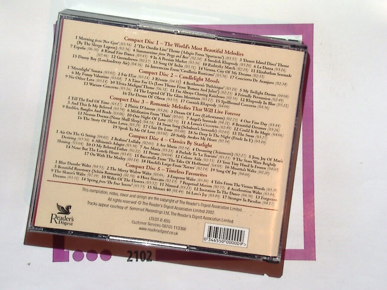 Reader's Digest Till The End of Time CD Mint