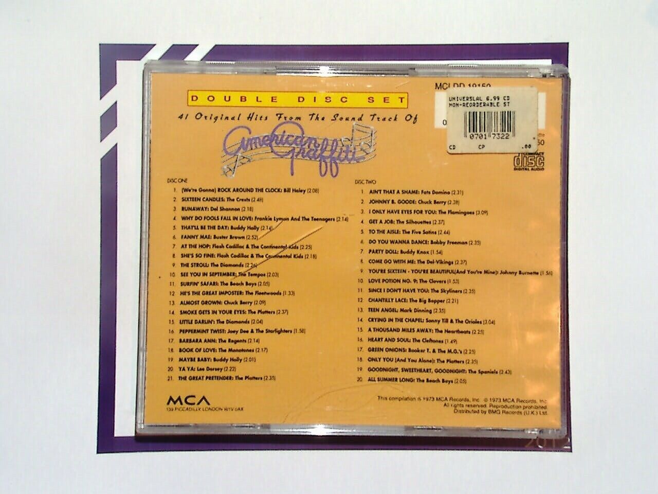 Various Soundtrack - American Graffiti 2CD Mint