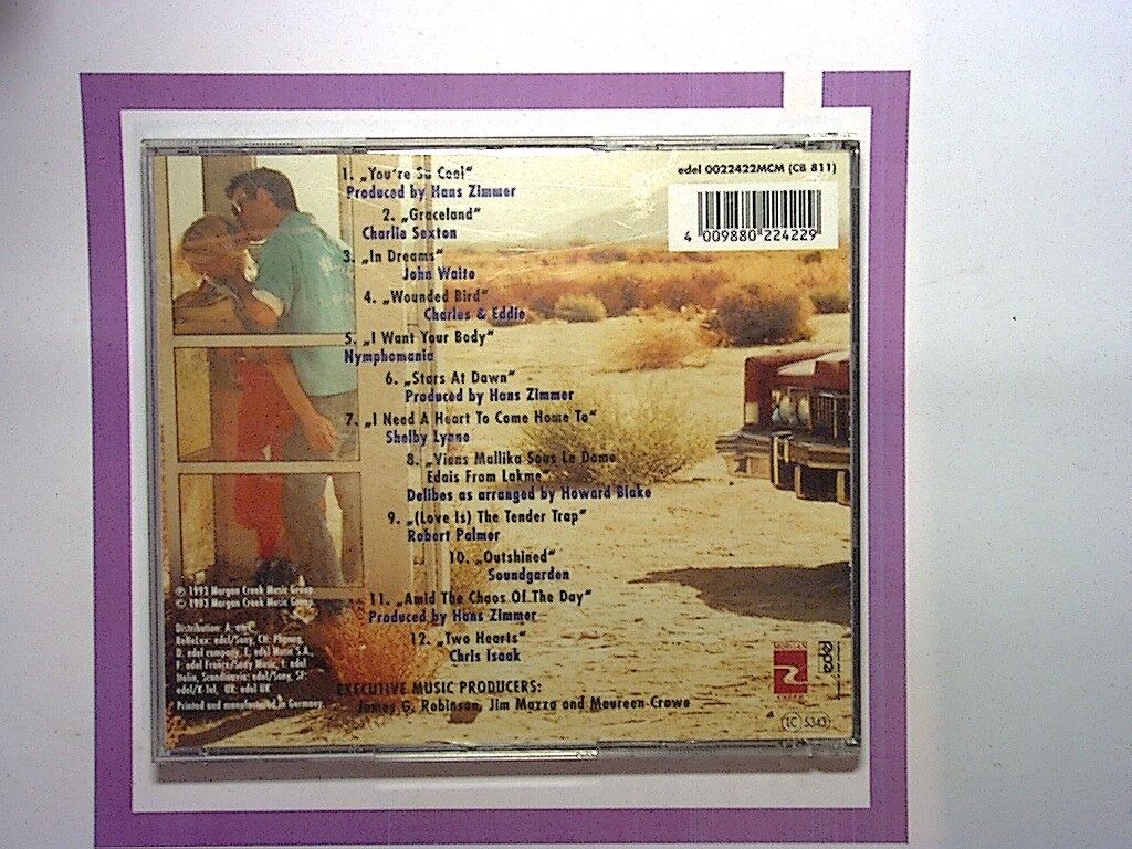 True Romance: Motion Picture Soundtrack by Various Artists CD