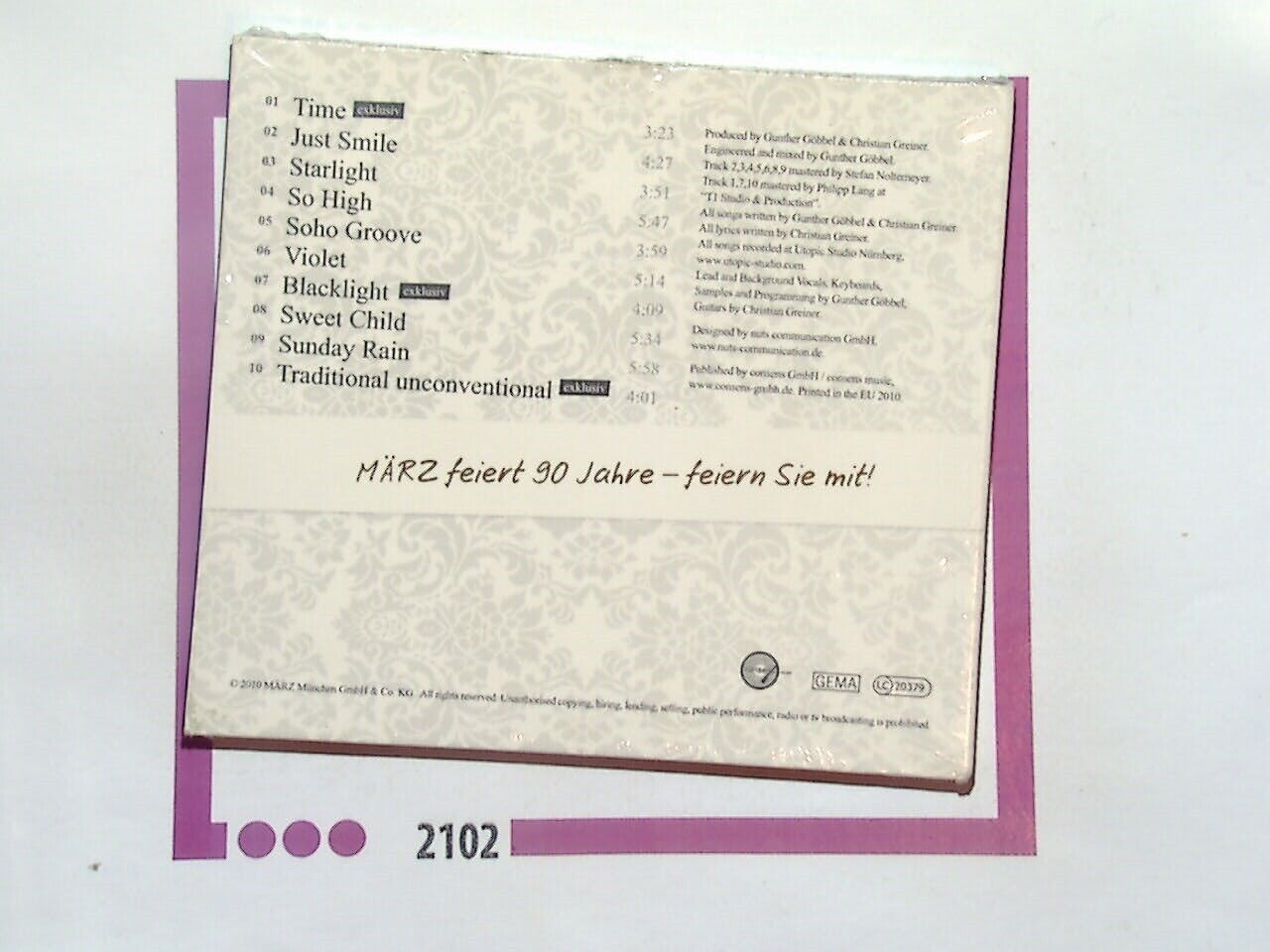 90 Jahre Traditionell Unkonventionell CD New & Sealed Rare