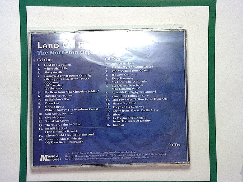 Morriston Choir - Land of My Fathers 2001 2CD Mint