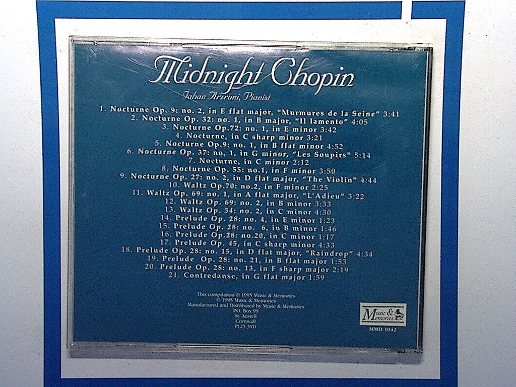 Sahan Arzruni Pianist Midnight Chopin Mint CD