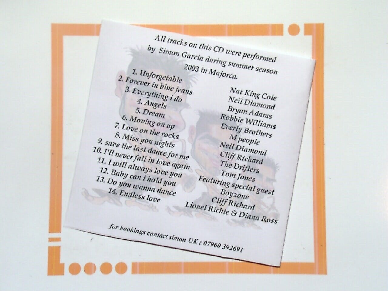 Simon Garcia Cala Dor Majorca 2004 CD Mint