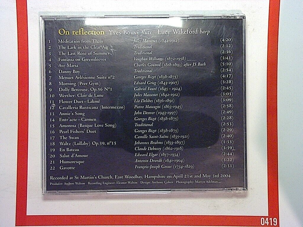 Yves Bouvy Lucy Wakeford On Reflection CD Mint (Gift Option)*