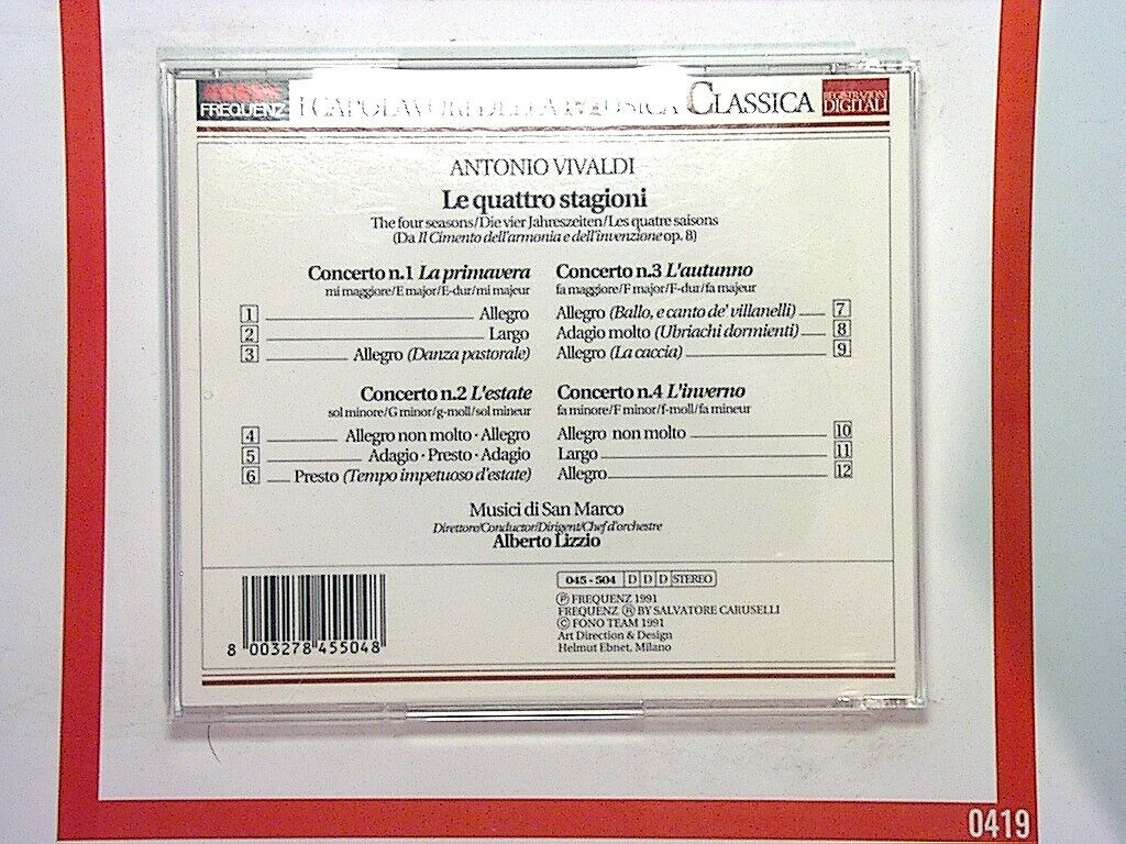 Vivaldi* – Le Quattro Stagioni CD Nr Mint (Gift Option)*
