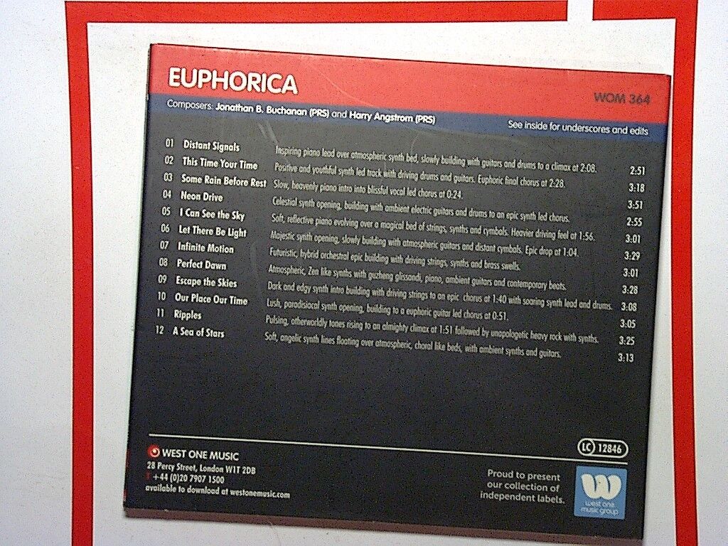 West One Music Euphorica CD Mint