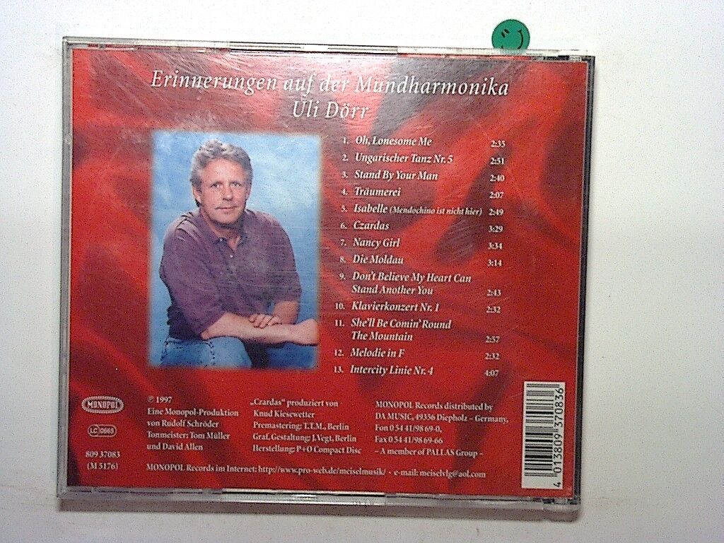 Uli Dorr Doerr Erinnerungen Auf Der Mundharmonika CD Mint