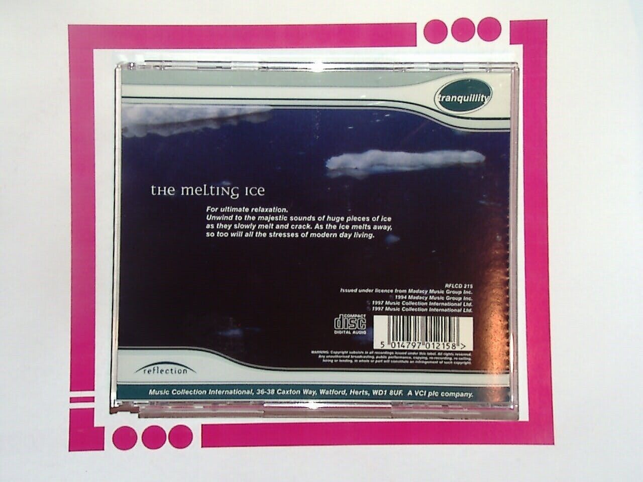 Adam Barnes The Melting Ice - The Peaceful and Relaxing Sounds Nature CD Nr Mint