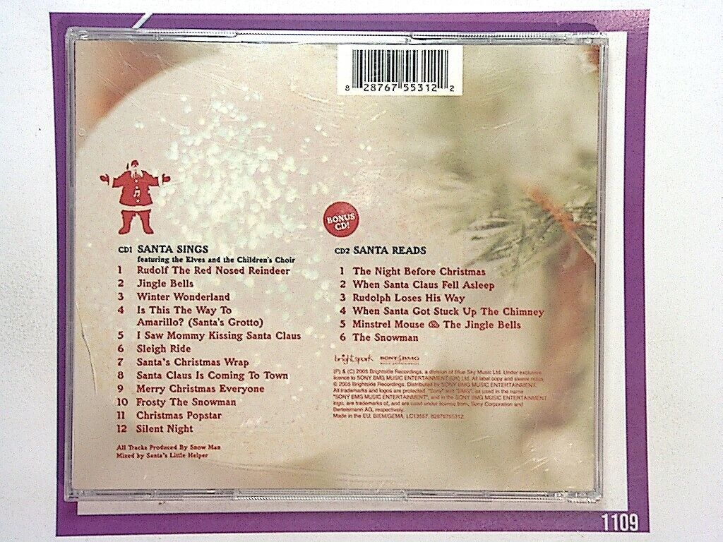 Santa Sings & Reads Christmas Songs & Stories 2CD Mint