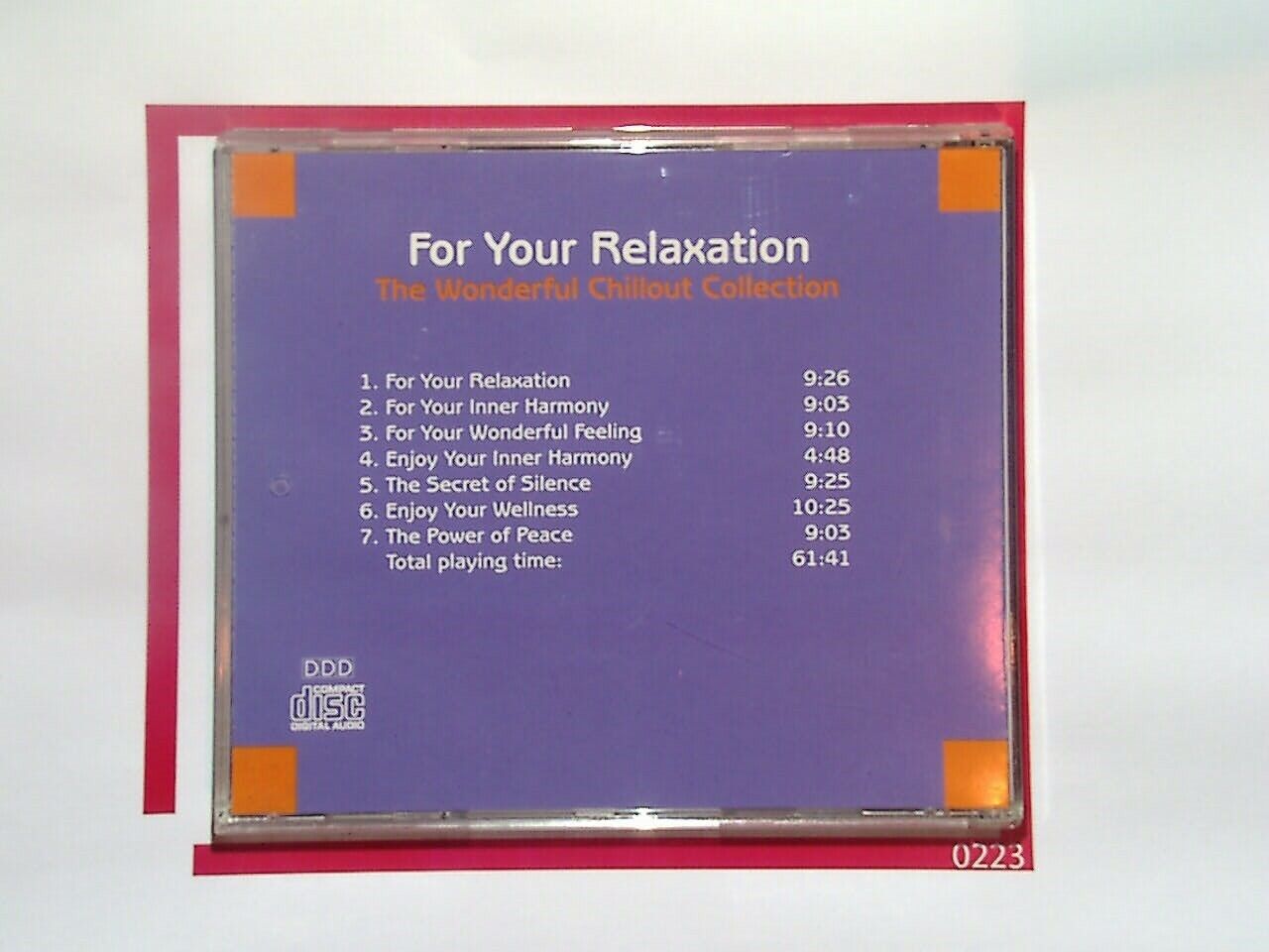 Wellbeing For Your Relaxation The Wonderful Chillout Collection CD Mint