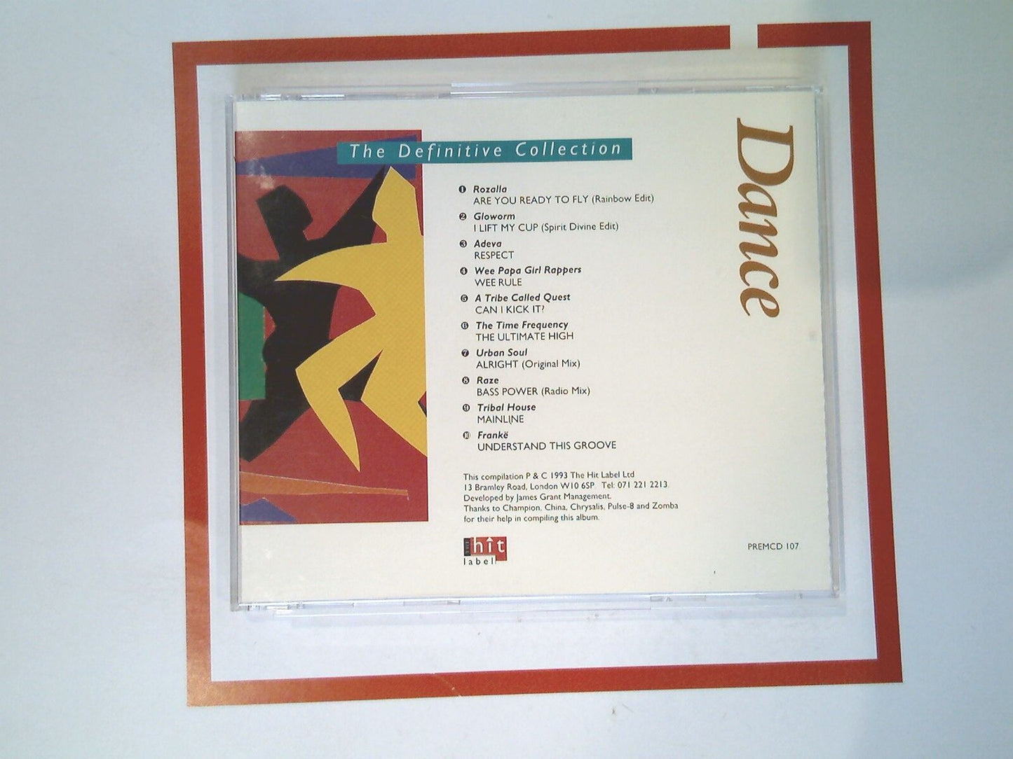 Various – Dance - The Definitive Collection 1993 Hit label Ltd Mint