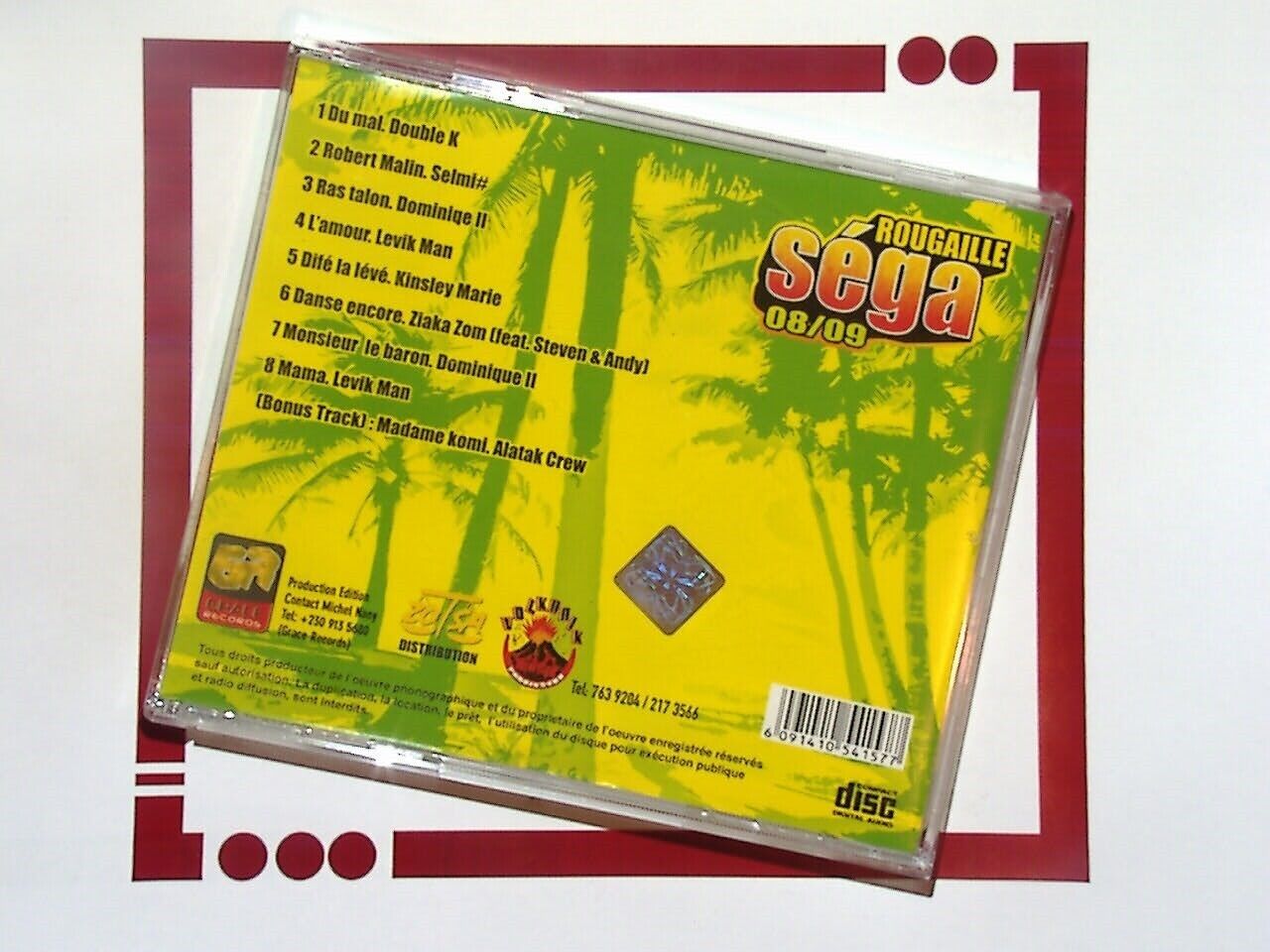 rougaille sega 08/09 Compilation Seggae CD VG