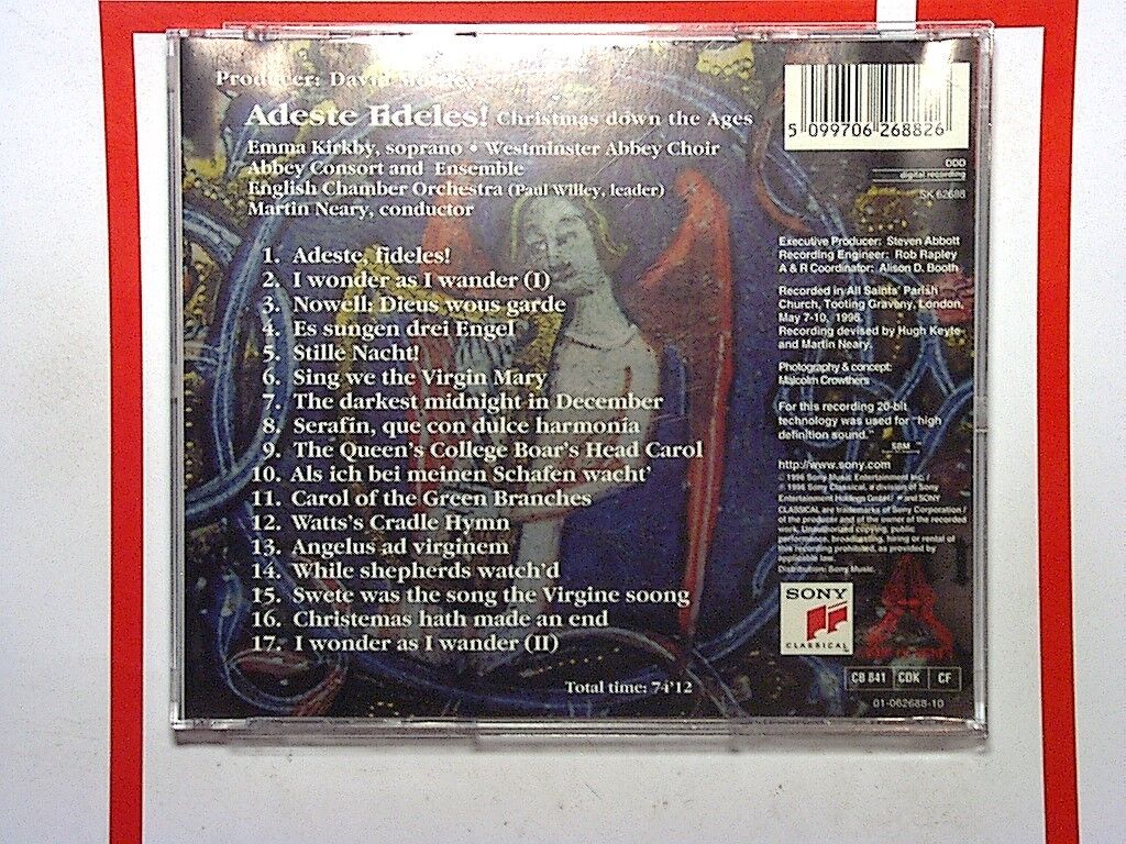 Adeste Fideles (Christmas Down The Ages, 2000) Cd Mint