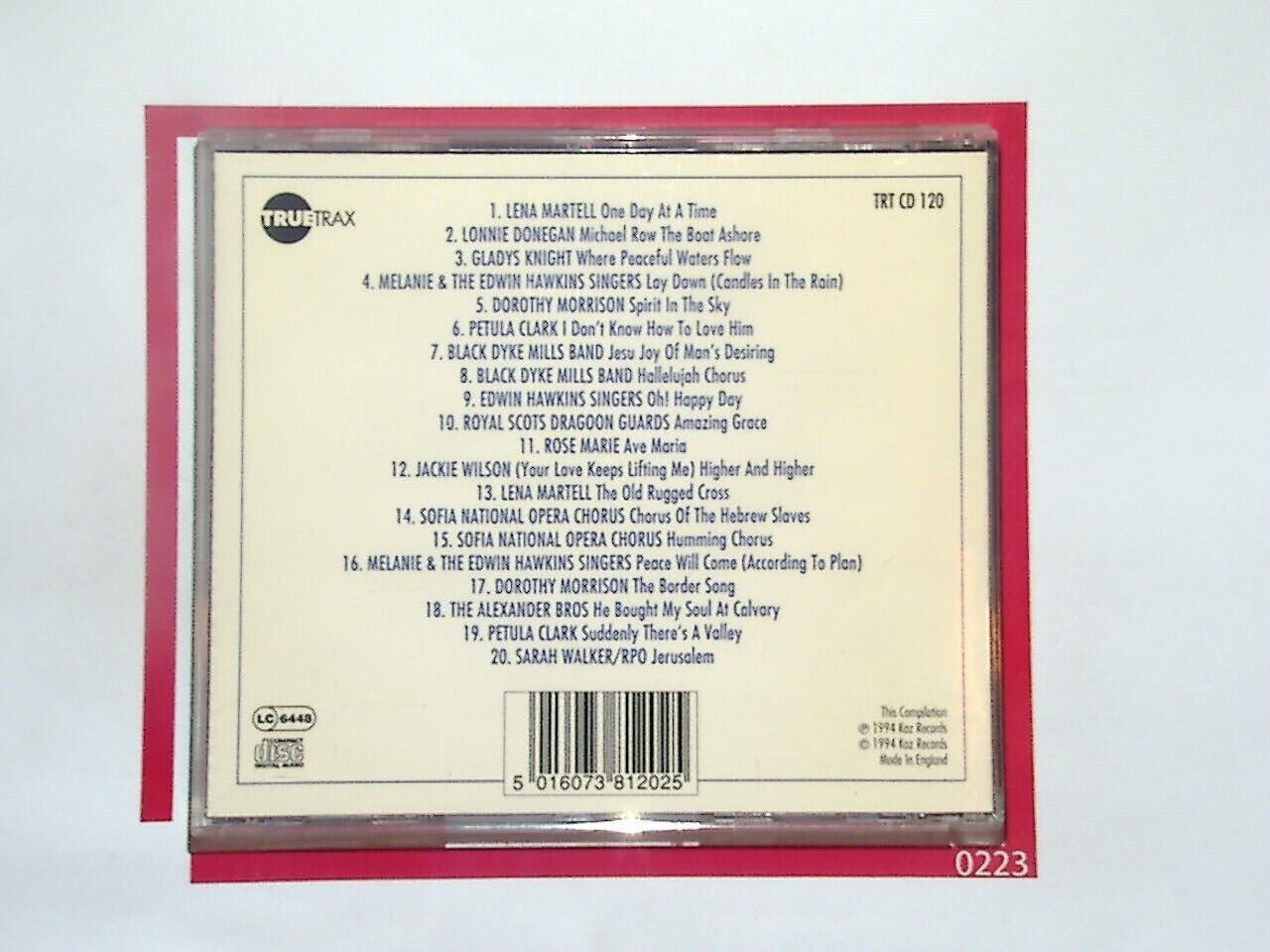 Various - One Day at a Time 20 Songs of Peace Cd Mint