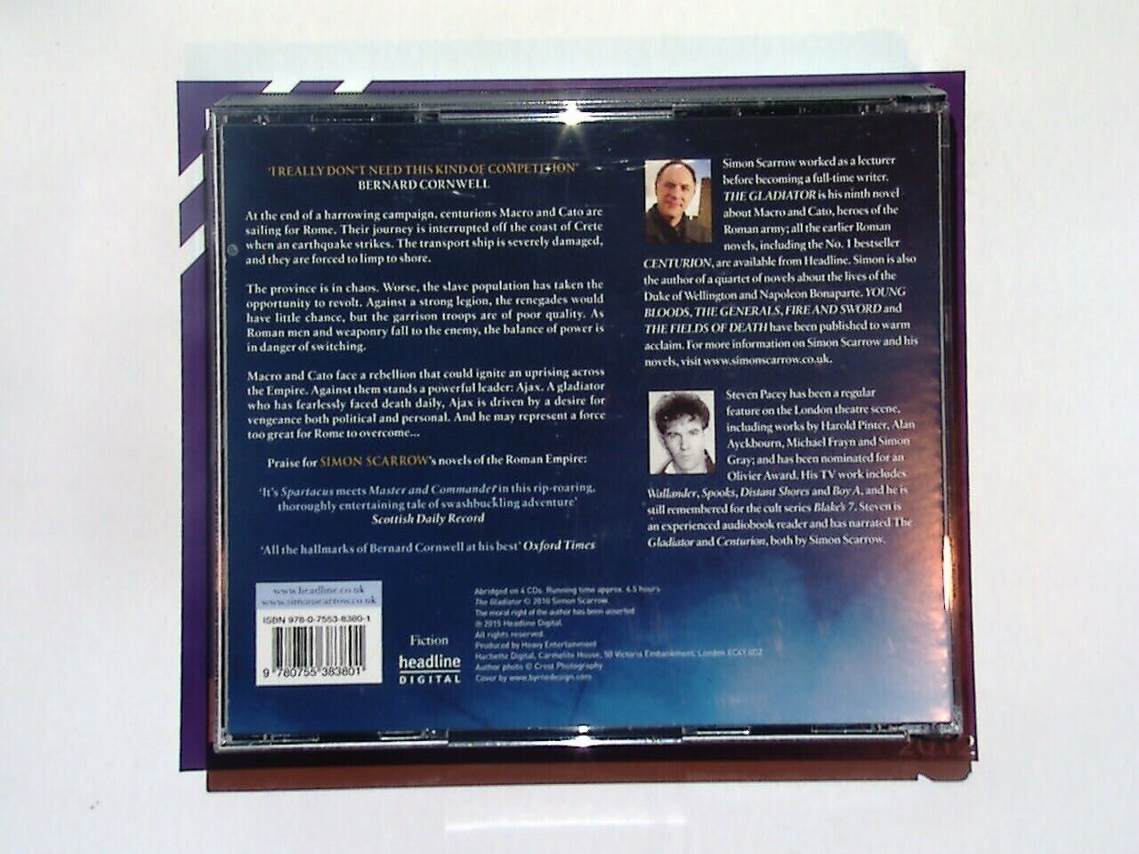 The Gladiator (Eagles of the Empire 9) by Simon Scarrow (Audio CD) 4CD Mint