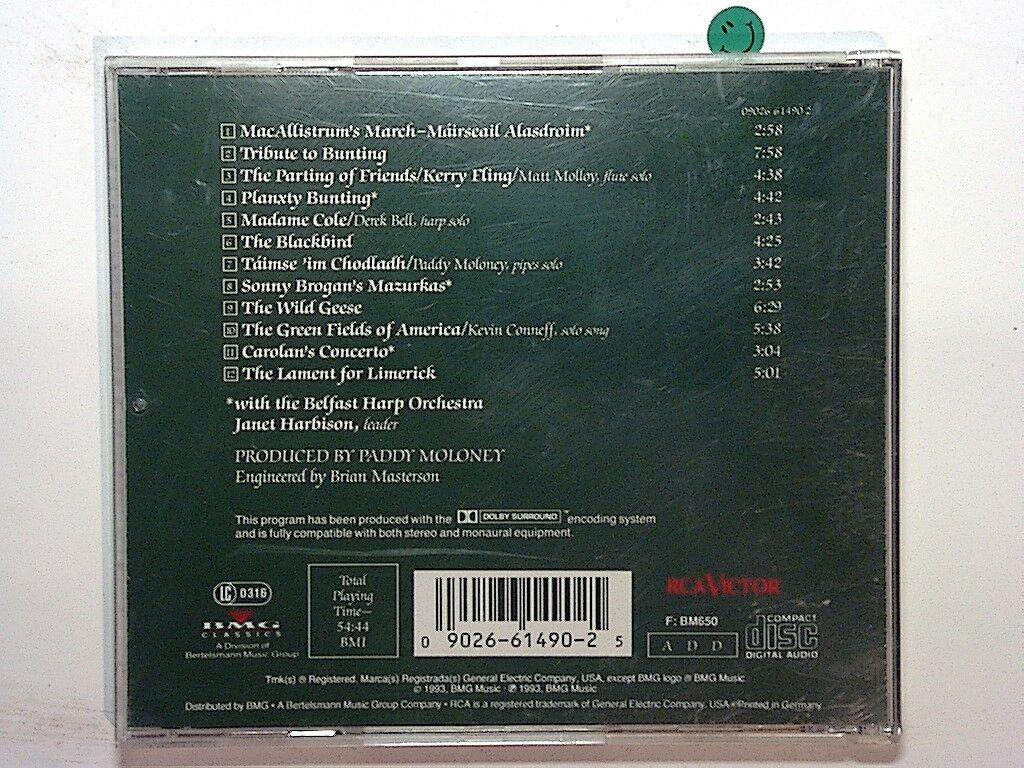 The Chieftains - The Celtic Harp: A Tribute to Edward Bunting CD Mint