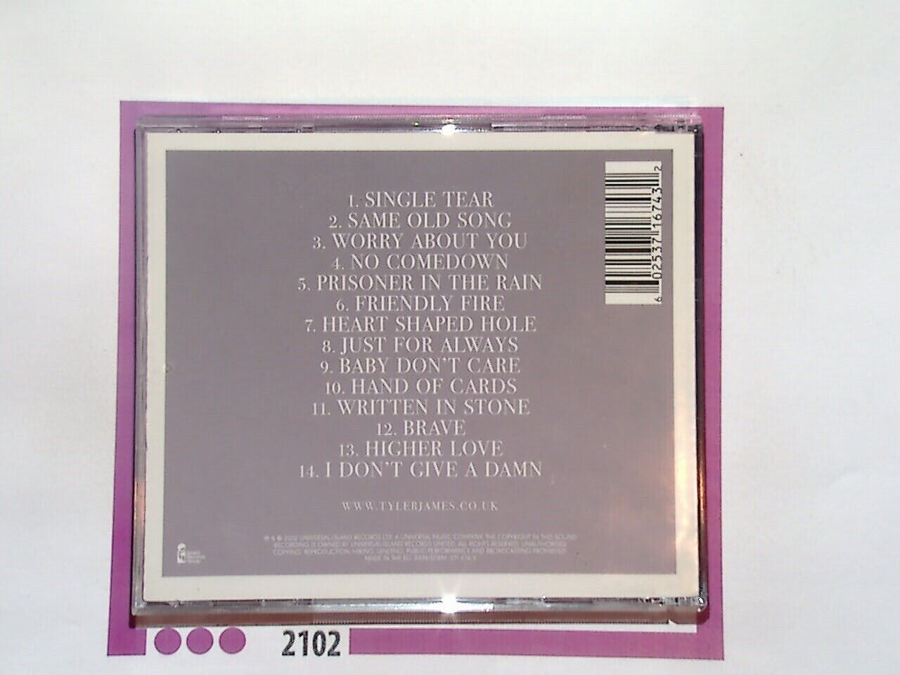 Tyler James - A Place I Go CD Mint