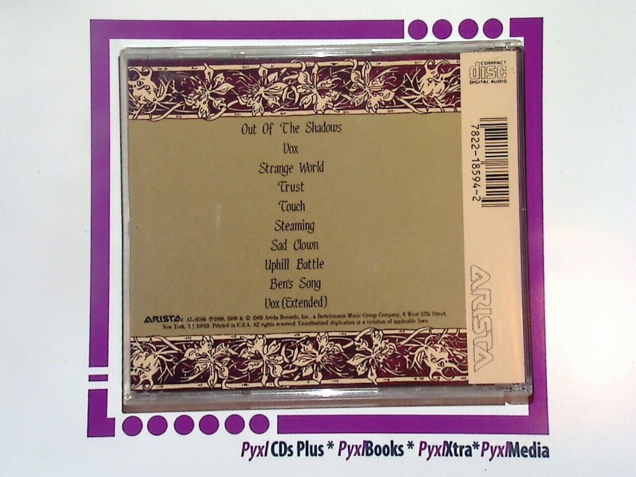 Sarah McLachlan - Touch CD VGC