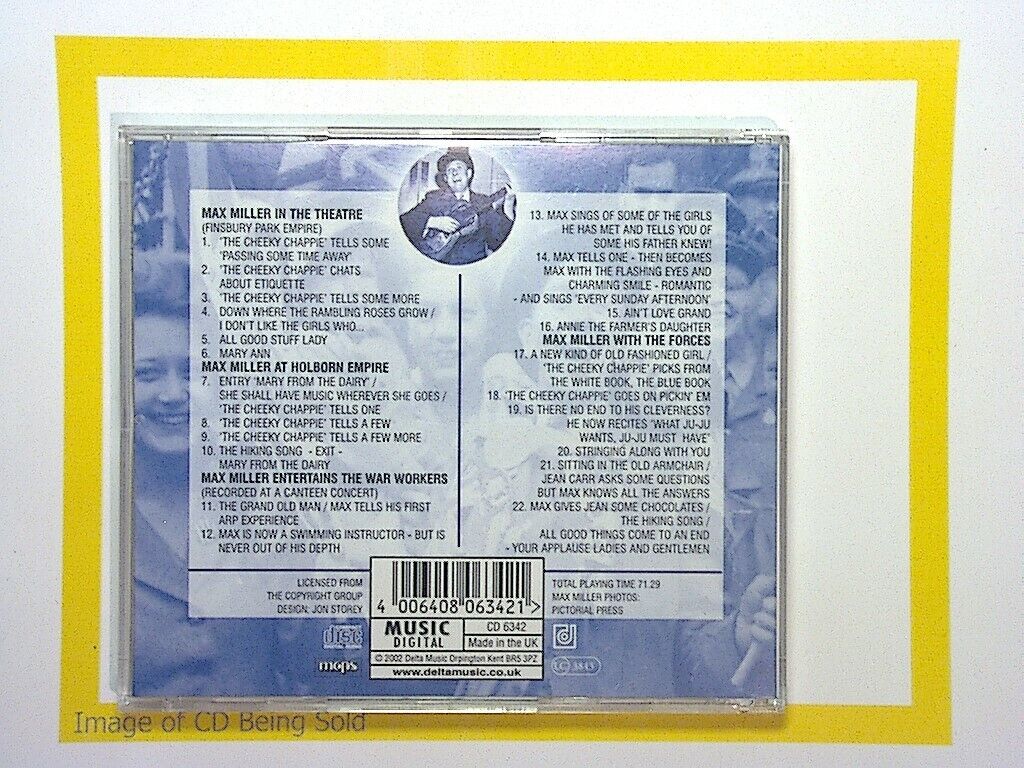 Max Miller All Good Stuff Lady! CD Mint