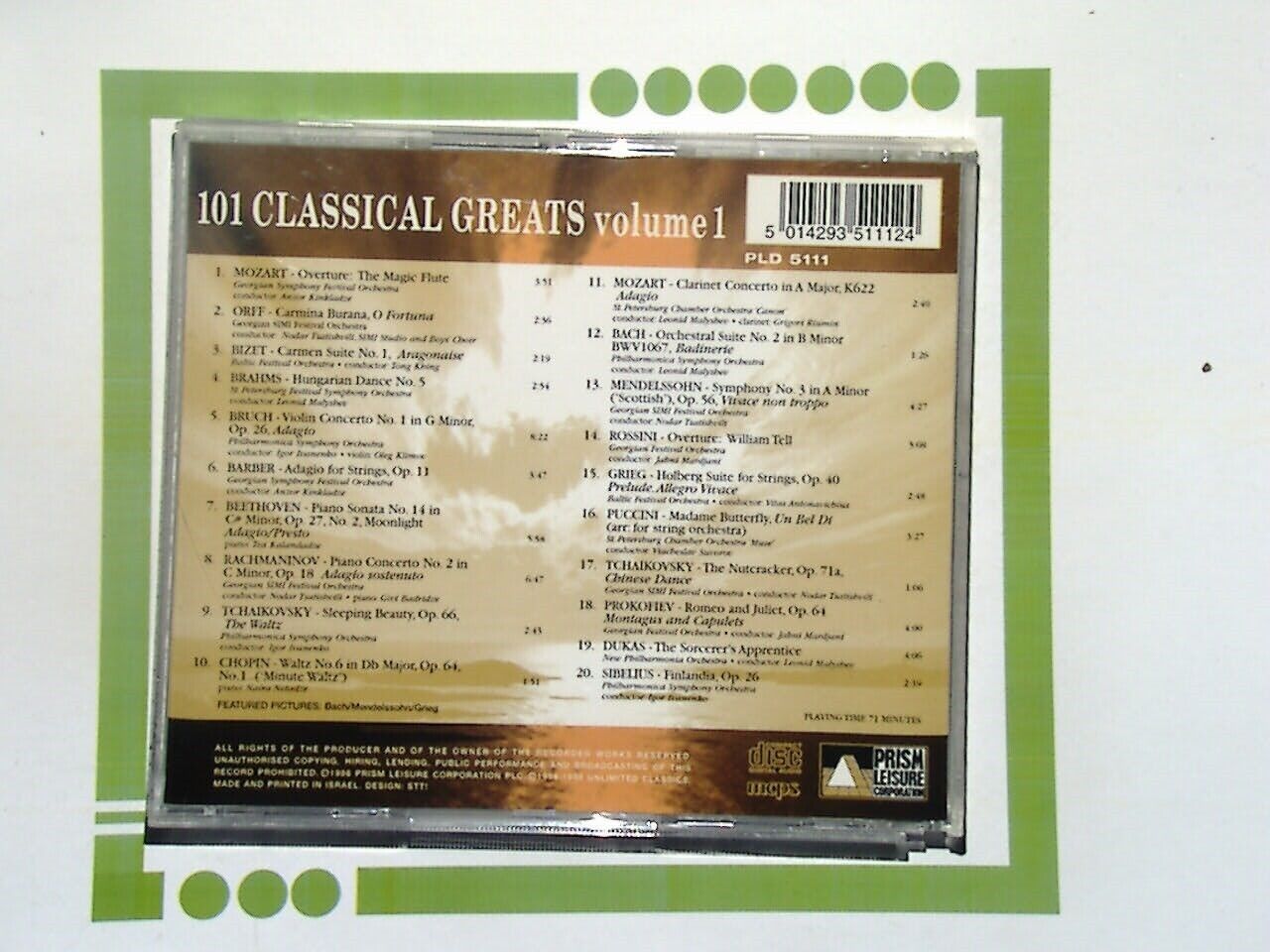 various - 101 Classical Greats Volume 1 CD VGC