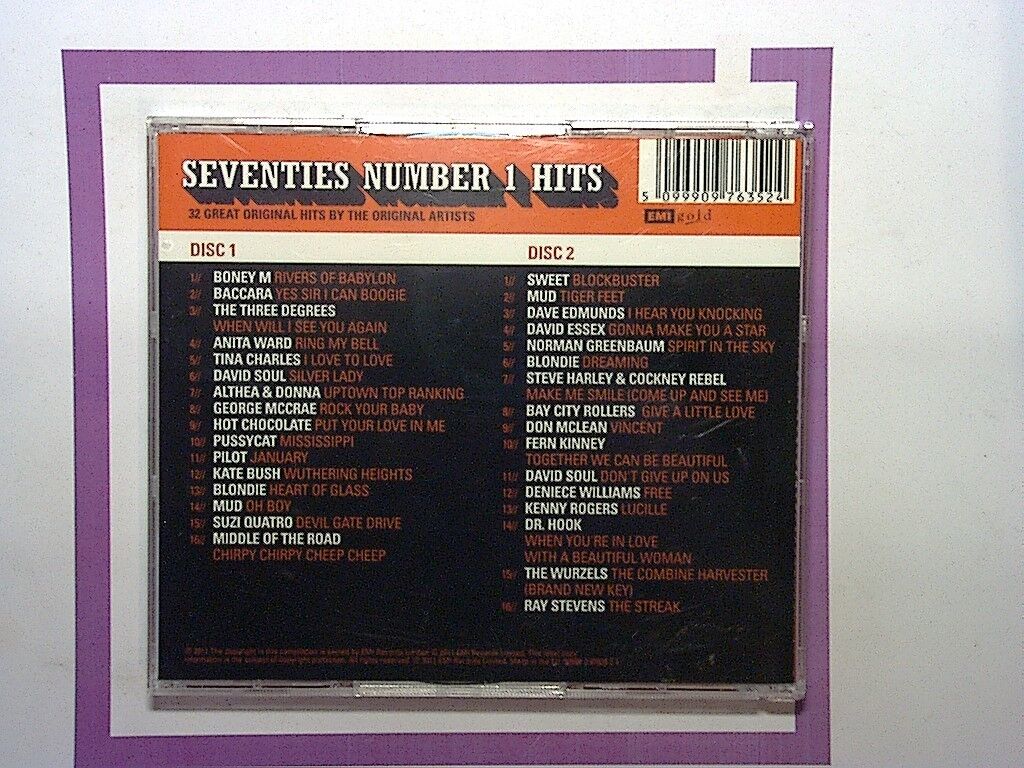 Various Artists  - The Ultimate Seventies Number 1 Hits 2 CD Mint