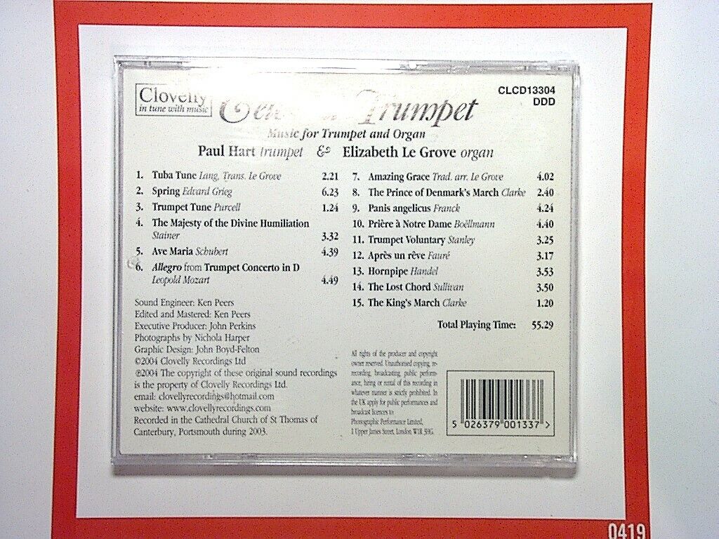 Paul Hart Celestial Trumpet CD Mint