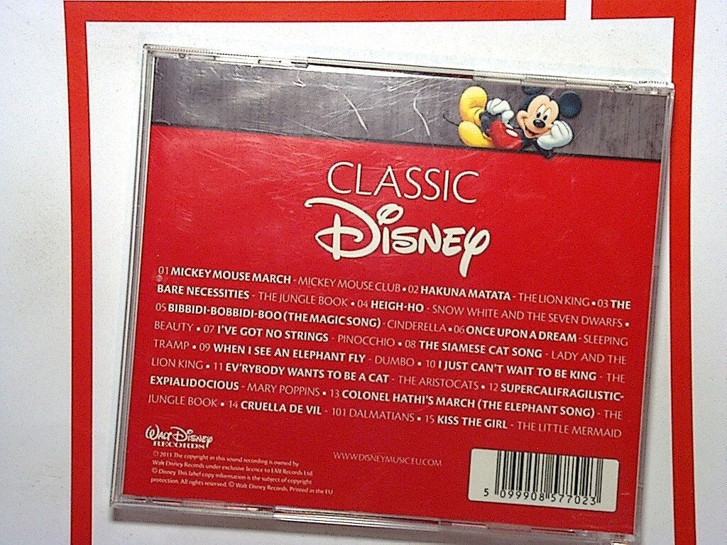 Various Artists	Classic Disney CD Mint Lion king Little Mermaid etc