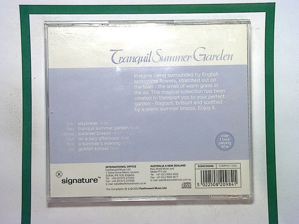 Various Artists - Tranquil Summer Garden (2007) CD Mint