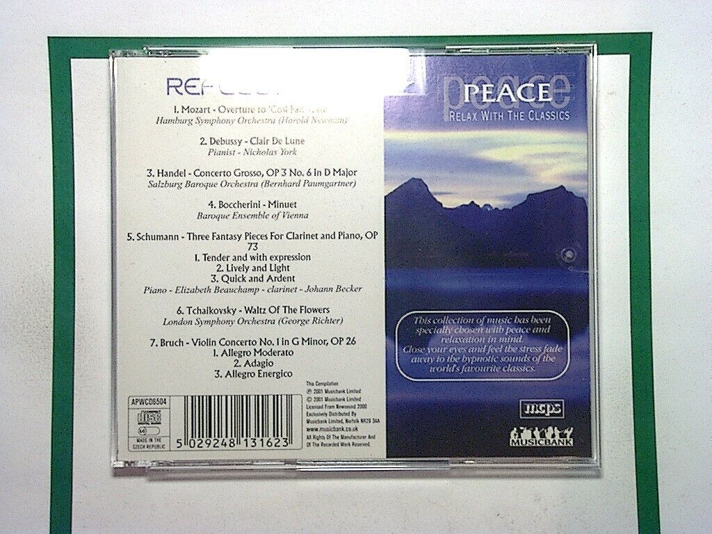 Reflections Peace Relax With The Classics CD Mint