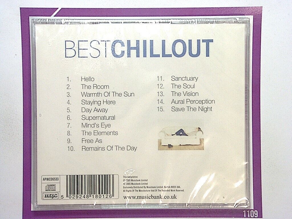 Various Artists - Best Chillout Mixed By Lizard & Lounge CD NEW & Sealed