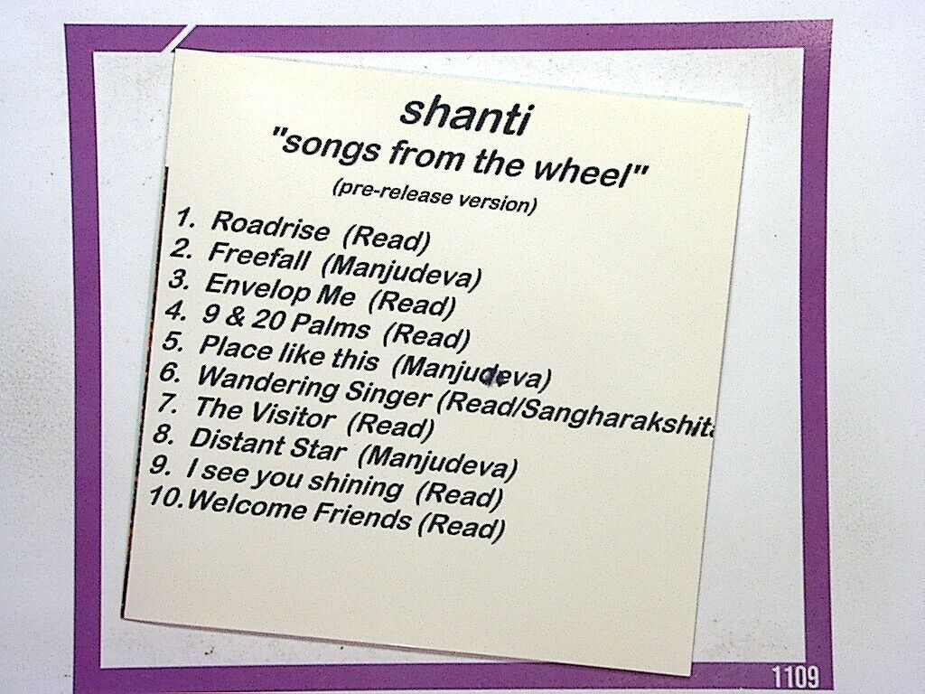 Shanti Songs From The Wheel CD Nr mint