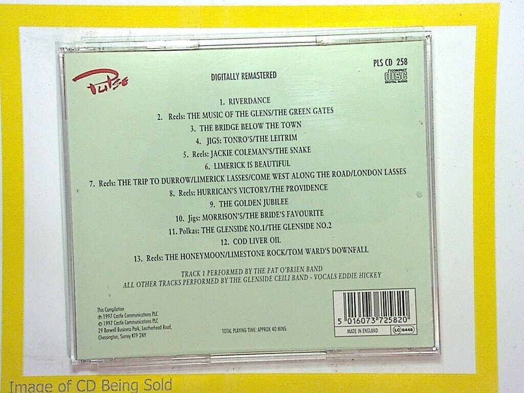Pat O'Brien Band Glenside Ceili Celtic Pride CD Nr Mint