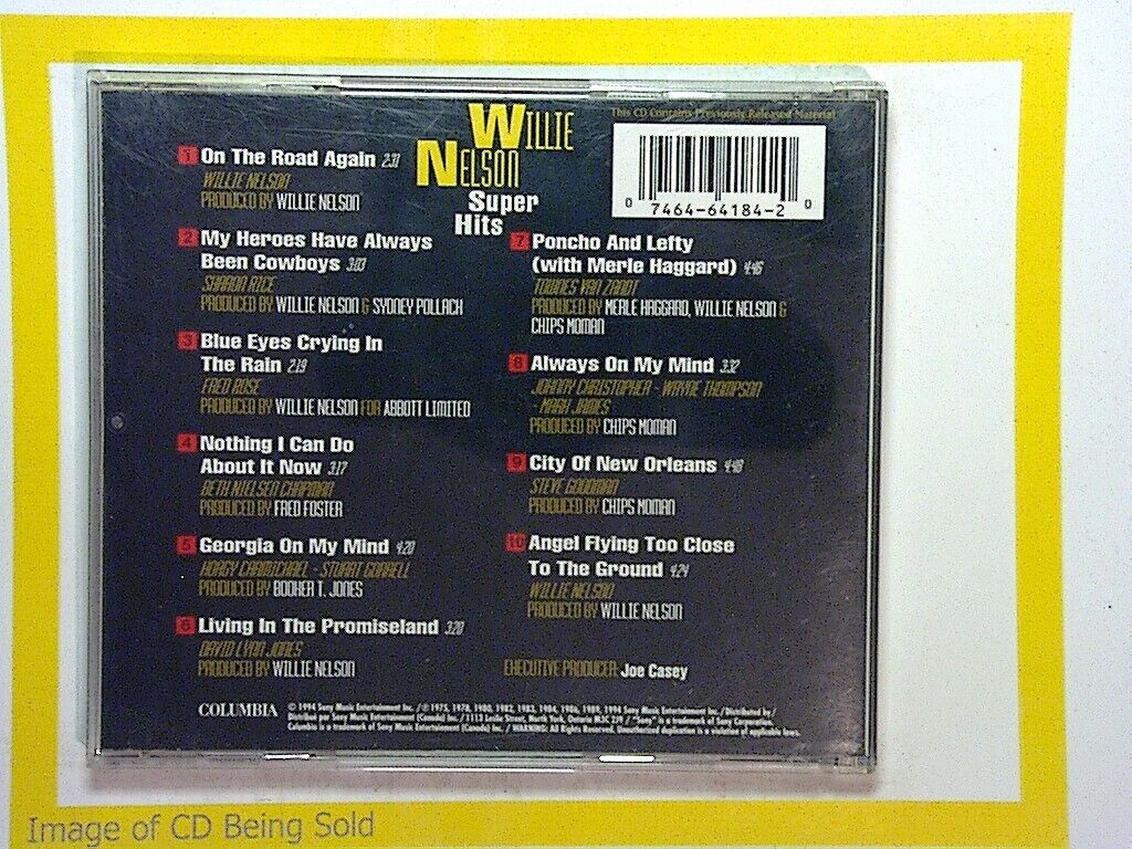Willie Nelson Super Hits CD Mint