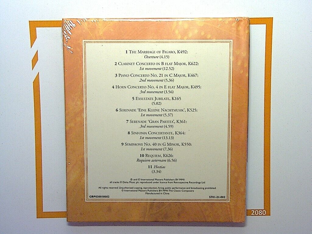 Mozart Musical Masterpieces Classic Composers Cd New