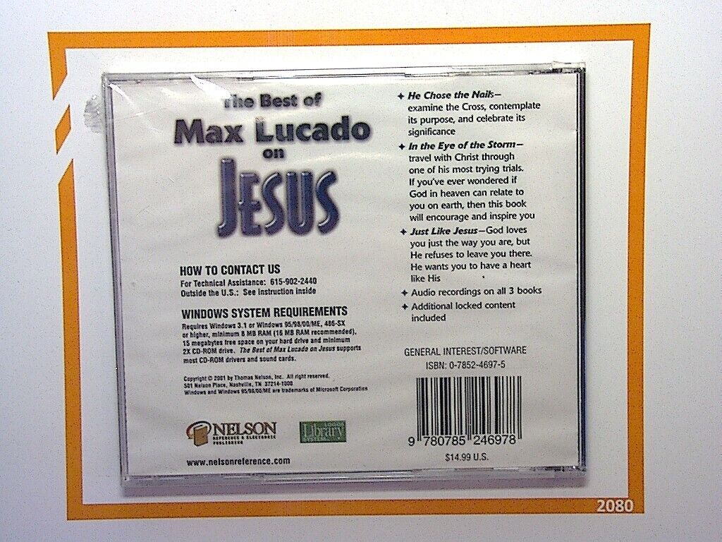 The Best of Max Lucado on Jesus (Best of... CD-ROMs) New & Sealed