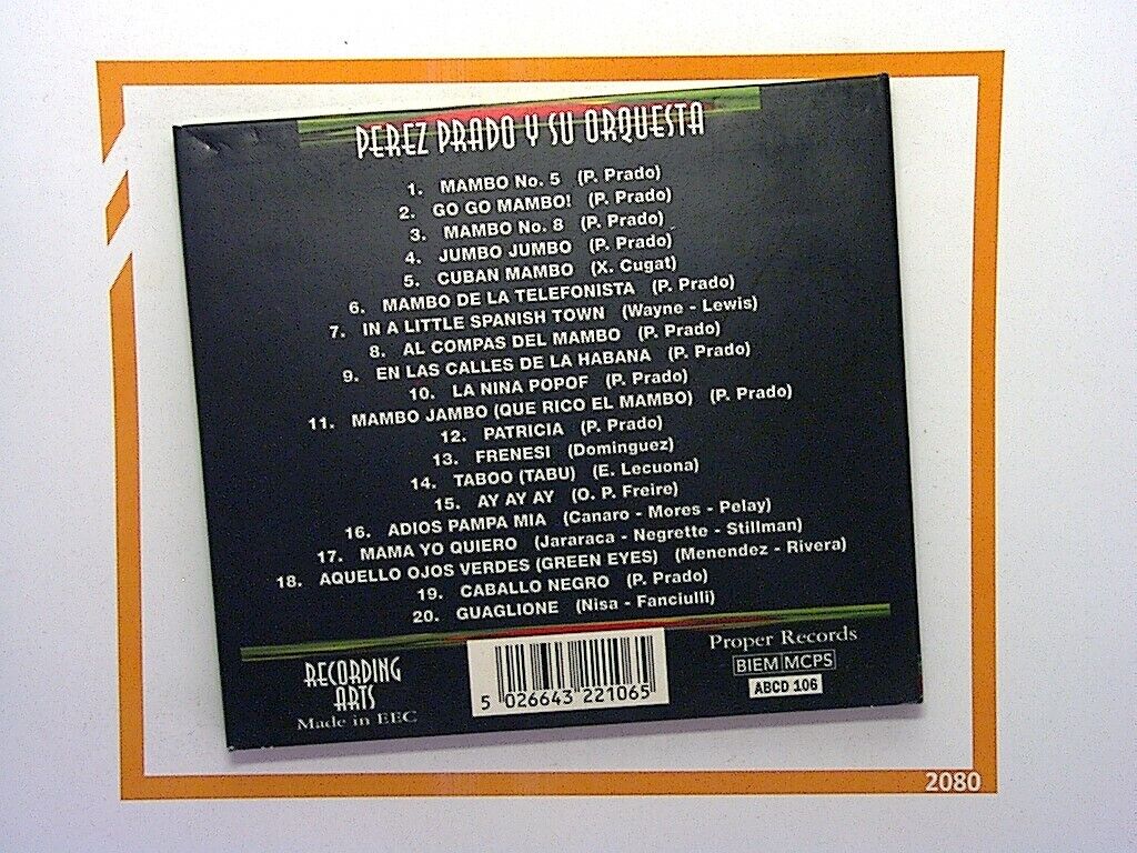 Absolute Best Perez Prado Y SU Orquesta "Mambo" CD Like New