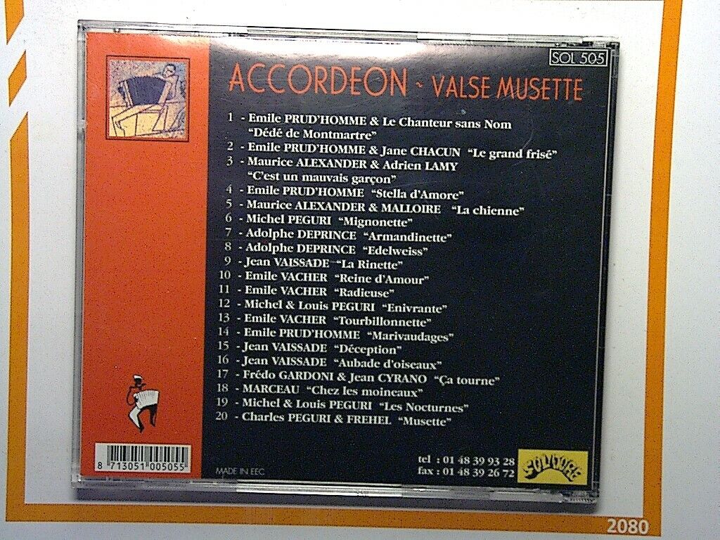 Valse Musette / Accordéon by Compilation Accordion Music CD Mint