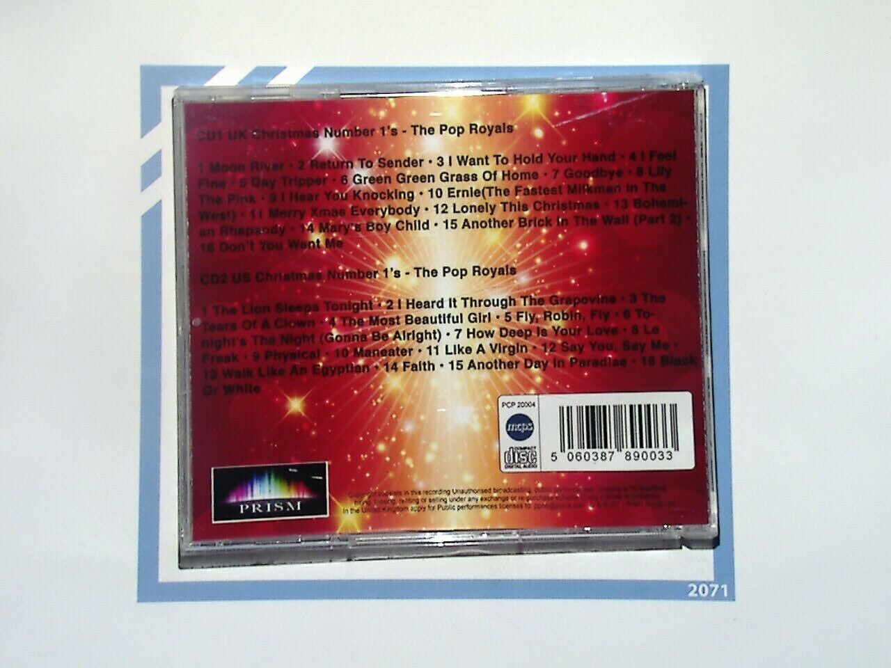 The Pop Royals Christmas No. 1 Hits 2CD Nr Mint