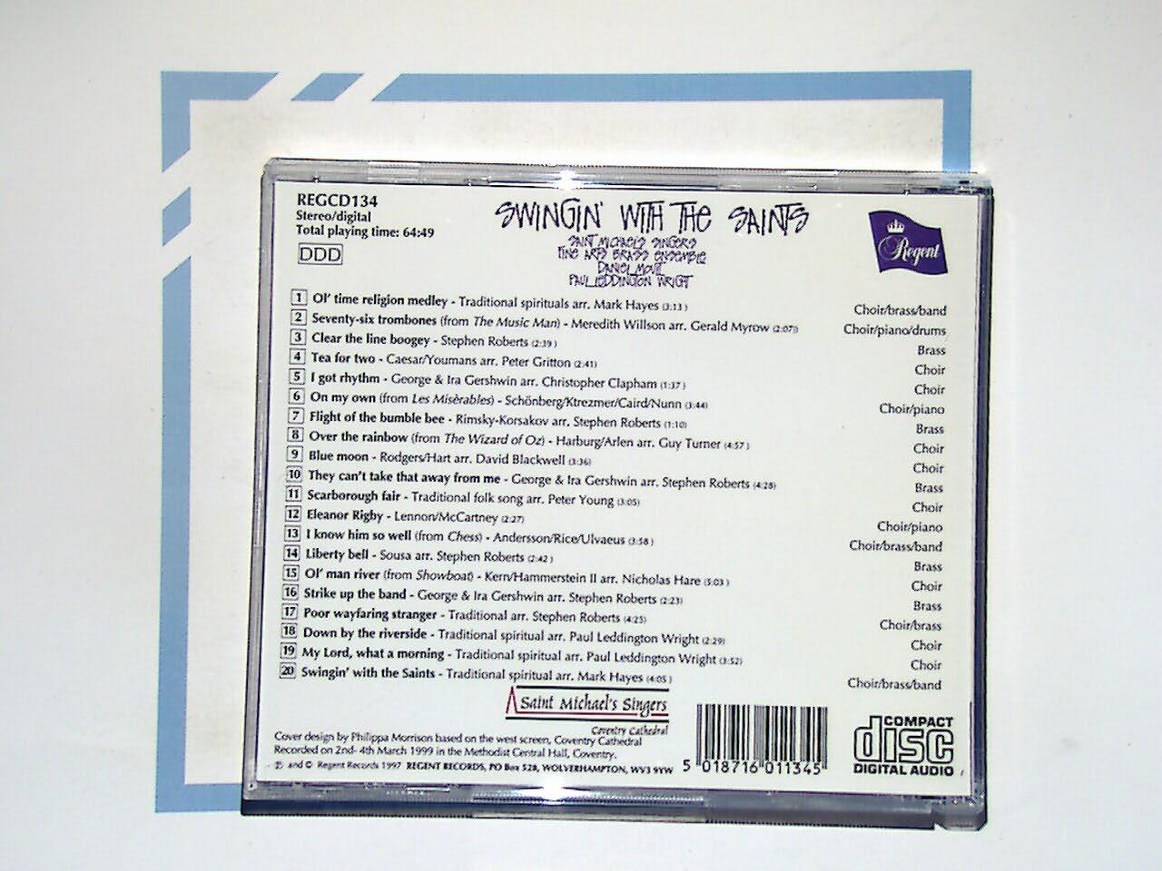 Saint Michael's Singers & Fine Art Brass - Swinging With The Saints CD Mint