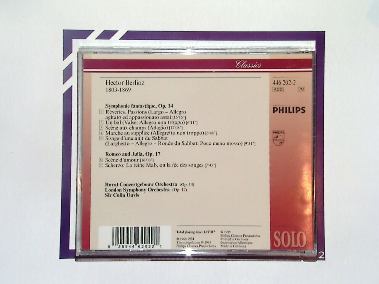 Royal Concertgebouw Orchestra Berlioz:Symphonie Fantastique CD mint