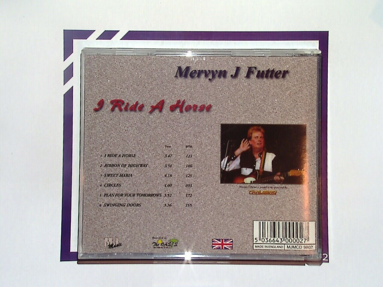 Mervyn J Futter I Ride a Horse CD Mint