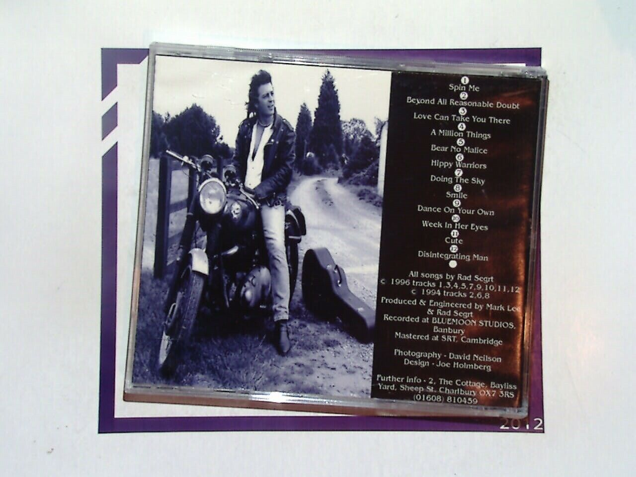 Rad Segrt Bear No Malice CD Nr Mint