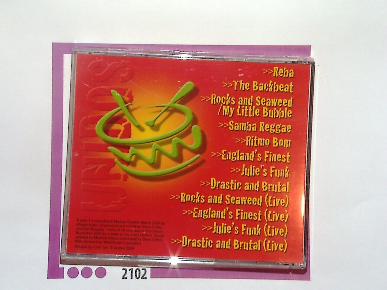 Unidos Live and Brutal CD Mint