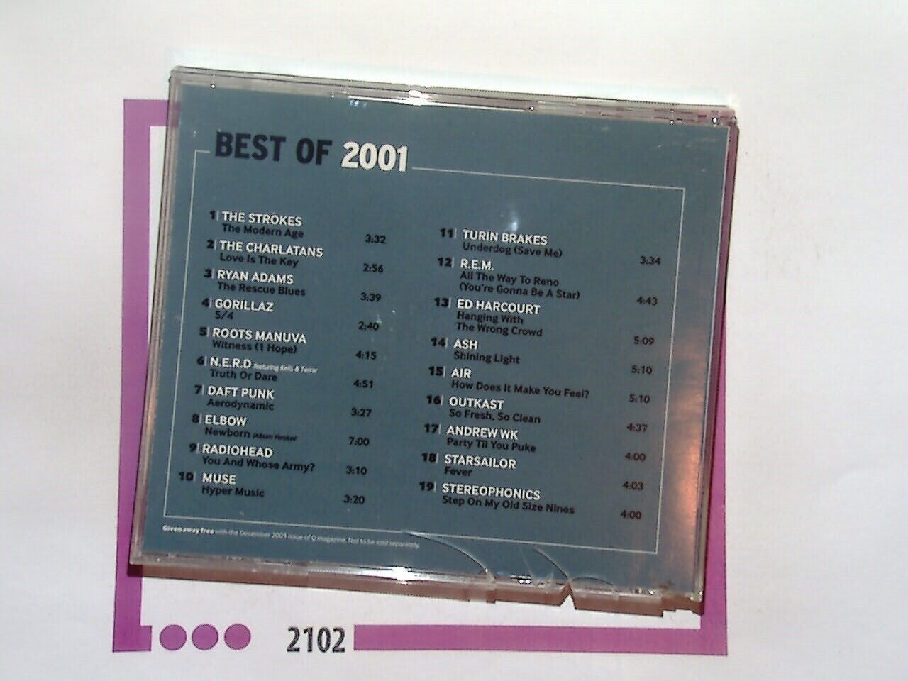 Q Magazine Best of 2001 CD Mint