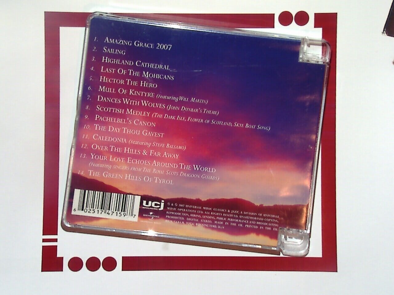 Royal Scots Dragoon Guards Spirit Of The Glen CD Mint