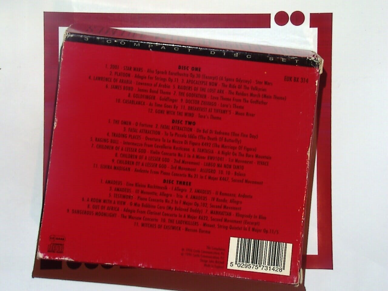 Various The Classic Film Themes 3CD VGC