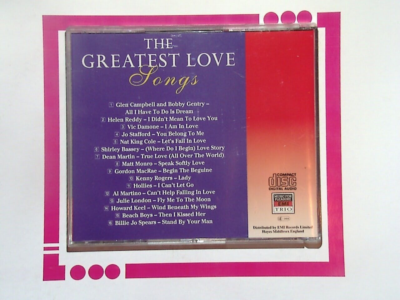 Various - The Greatest Love Songs Volume 3 CD Mint