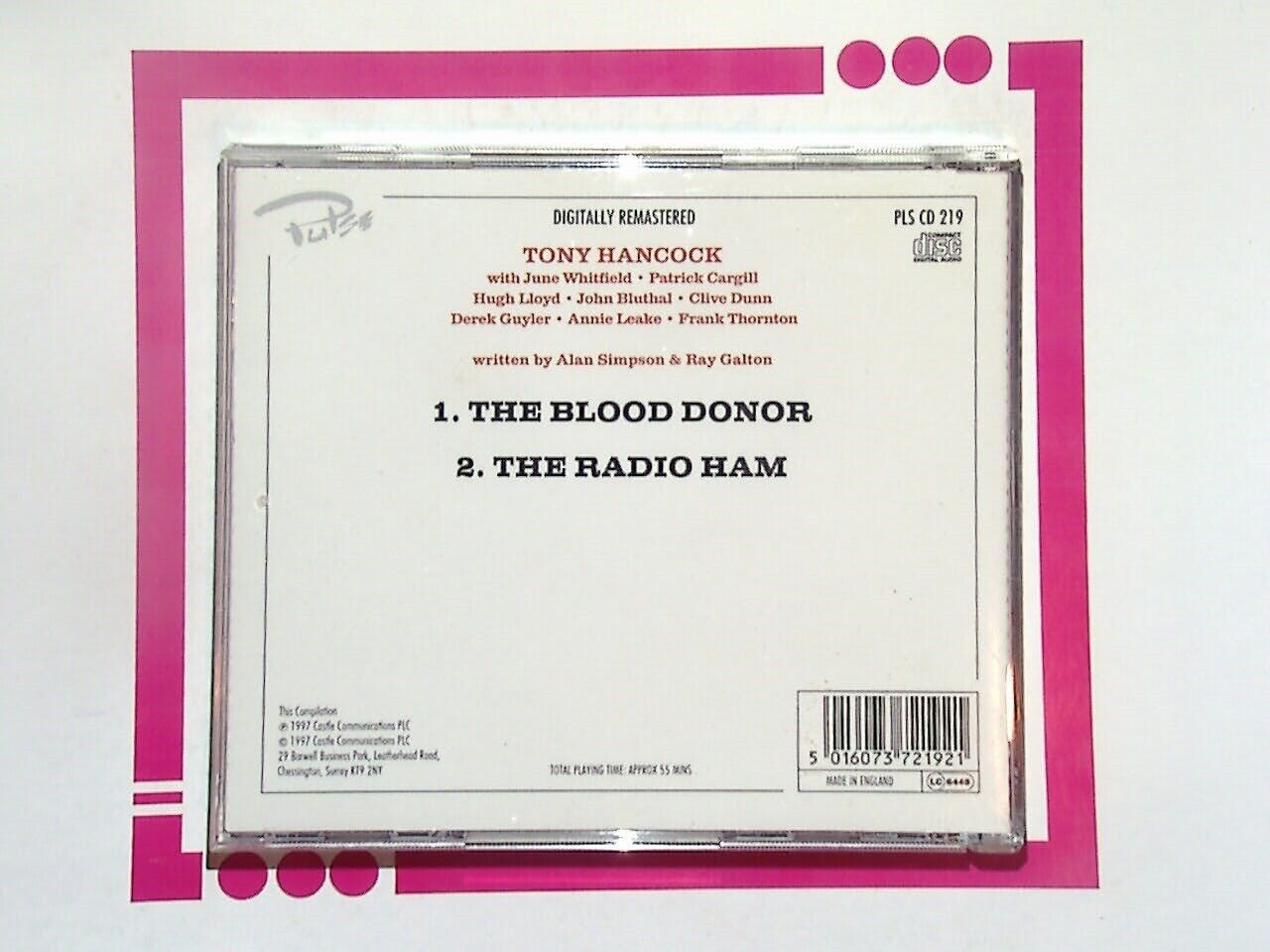 Tony Hancock The Blood Donor and The Radio Ham CD Mint