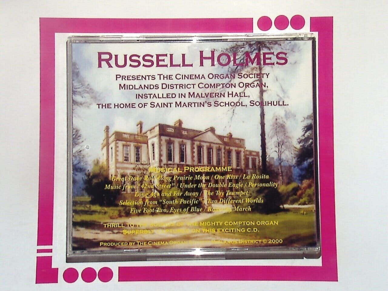 Russell Holmes Presents The Solihull Compton CD Mint