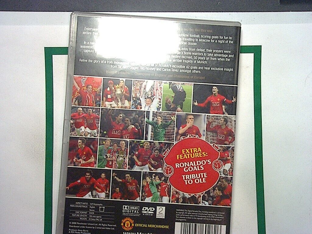 Ref1039 Manchester United - End Of Season Review 2007/2008 (DVD, 2008) Mint